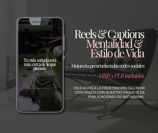 Reels & Captions de Mentalidad & Vida - Listos Para Usar